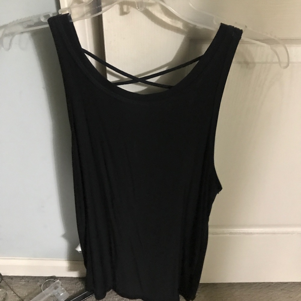 Black tank top